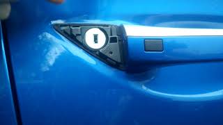 Hyundai Keyless Entry opening using emergency key