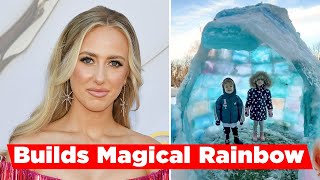 Brittany Mahomes Builds Magical Rainbow Igloo For Her 3 Kids In Backyard