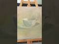 Oil painting of a white cup #art #painting #softcolors