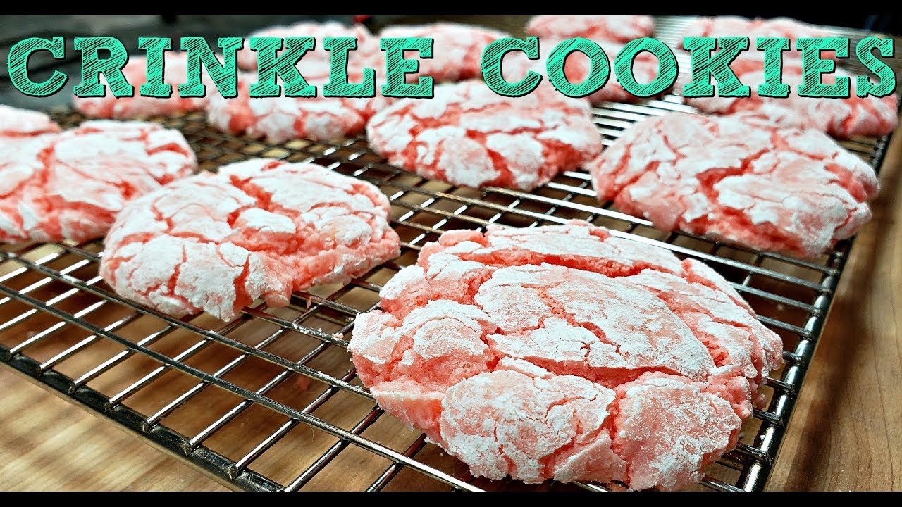 Easy Crinkle Cookies Recipe | Strawberry Cake Mix Cookies Recipe | Simply Mama Cooks