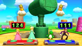 Mario Top 100 Fun Minigames with Peach Vs Rosalina Vs Yoshi Vs Waluigi. ( Master CPU )