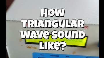 Hoe klinkt een driehoekige golf? | Demo van het geluid van een driehoekige golf en een oscilloscoop