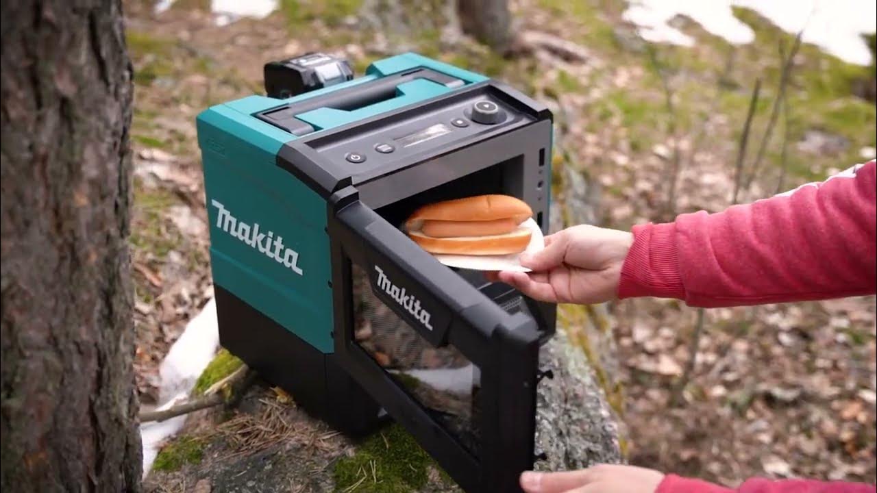 Makita präsentiert portable Mikrowelle mit Akku, USB-Port und 500 Watt  Leistung -  News