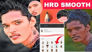 Full HDR face smooth editing Sketchbook || step by step black tone and other tricks full tutorial ||