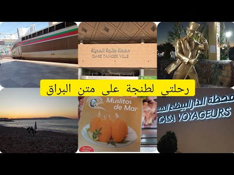 رحلتي من الدارالبيضاء إلى طنجة على متن القطار البراق  أسرع قطار في أفريقيا