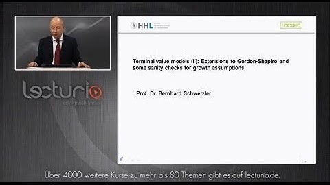 Corporate Valuation Tutorial Terminal Value Part II