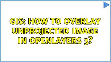 GIS: How to overlay unprojected image in openLayers 3?