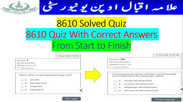 How to Solve 8610 Quiz | 8610 Workshop Quiz Answers | 8610 Workshop Quiz| Human Development Learning