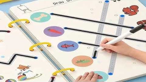 Magical Tracing Workbook Control Training Book Reusable Magic Practice Copybook Children Montessori