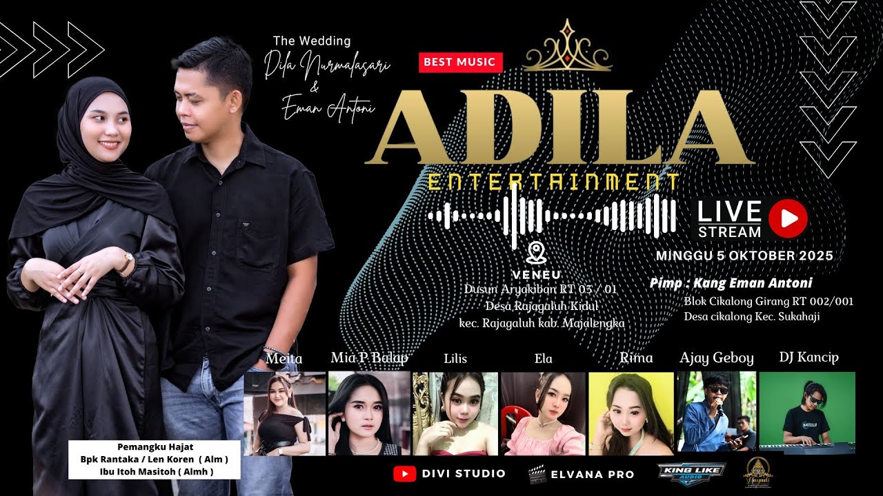 Live Streaming "Adila Music" - Resepsi Pernikahan Eman & Dila || Rajagaluh Kidul 05 Oktober 2025