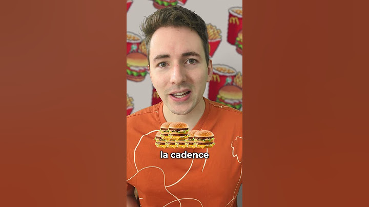 Manger McDo tous les jours ça fait quoi ?