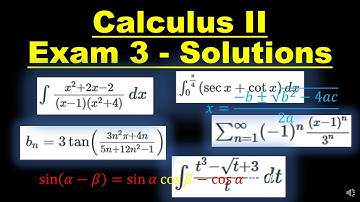 Calculus II | Exam 3 | Practice Problems