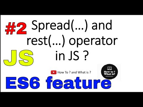 what is Spread and REST operator in detailed Hindi JavaScript tutorial