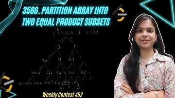 3566. Partition Array into Two Equal Product Subsets | Weekly Contest 452 | Leetcode