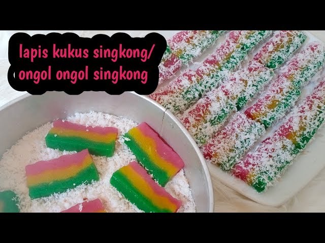 RESEP ONGOL-ONGOL SINGKONG || RESEP LAPIS SINGKONG KUKUS || by mama viola class=