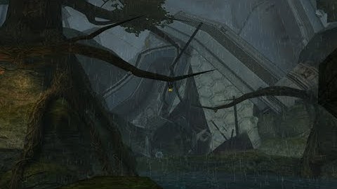 Metroid Prime Music - "Crashed Frigate Orpheon" with Rain (For Sleeping, Studying, etc)