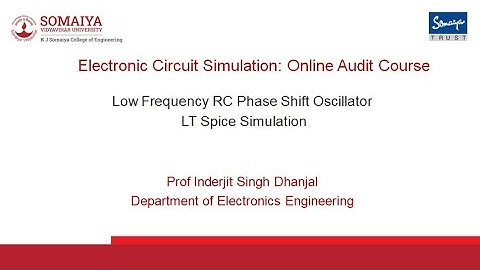 RC Phase Shift Oscillator BJT based (LT Spice simulation)
