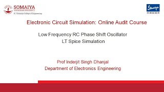 RC Phase Shift Oscillator BJT based (LT Spice simulation)