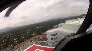 Testing the new helipad at UVA Health System