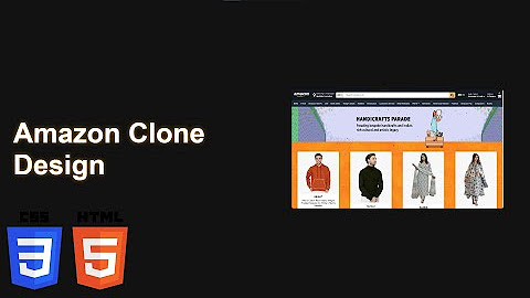 Amazon Clone - HTML and CSS - YouTube