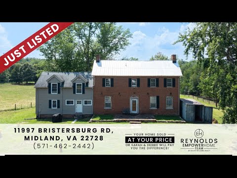 11997 Bristersburg Road, Midland, VA home video tour