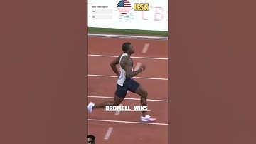 100metre great max velocity phase incredible trayvon bromell #trackandfield #athletics