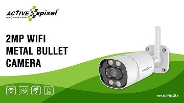 Active Pixel 2MP 1080P Wireless WiFi Outdoor Security Bullet Camera,IP66 Waterproof,Metal Body