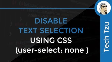 How to disable text selection with CSS