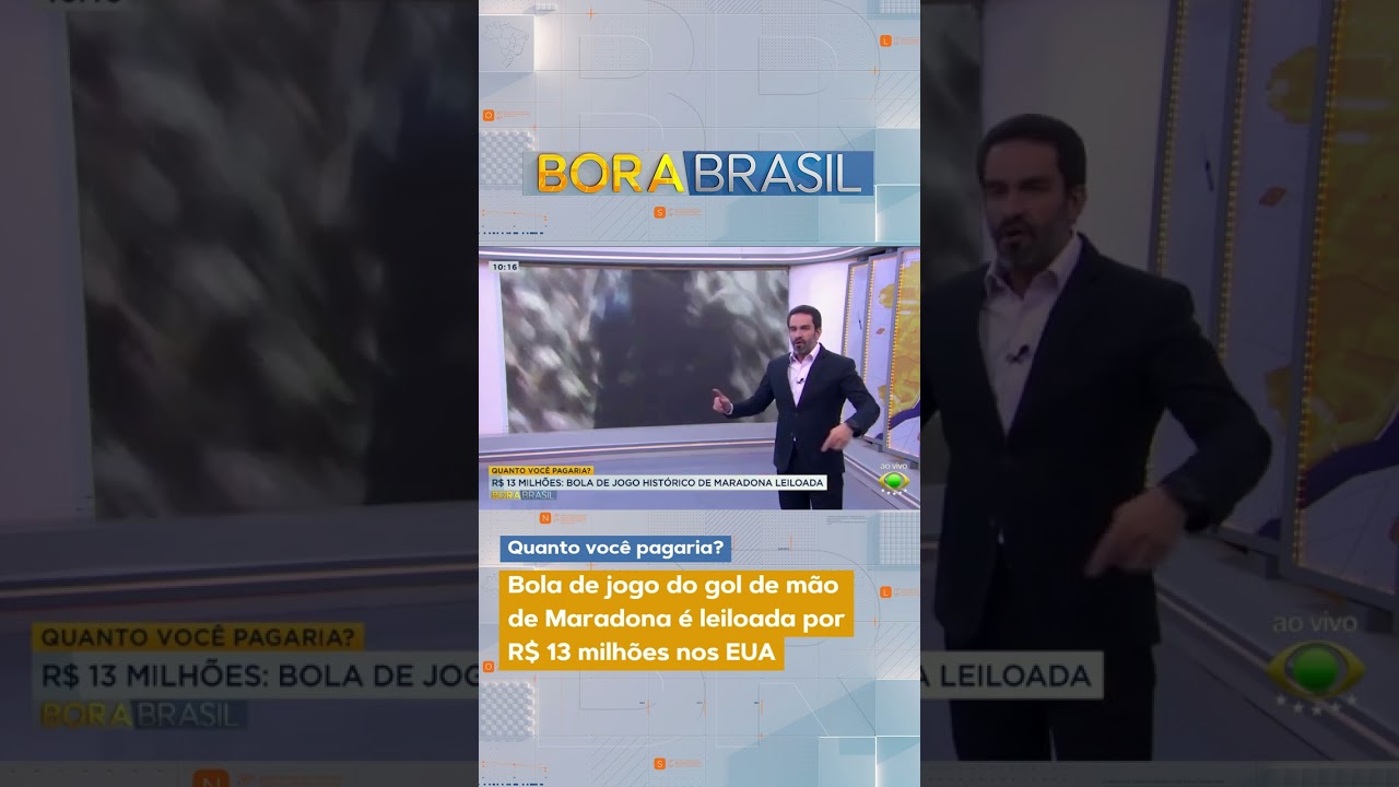 Bola de jogo do gol de mão de Maradona é leiloada por R$ 13 milhões nos EUA