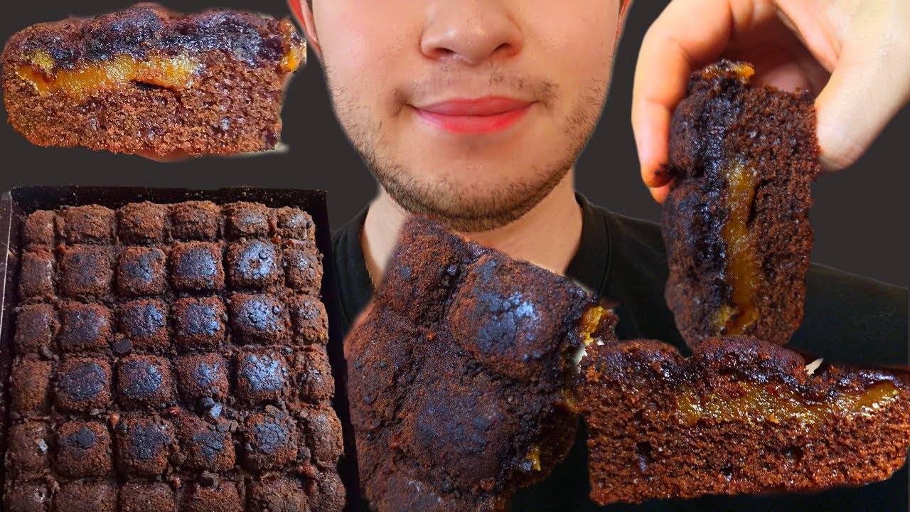 ASMR CREAM BROWNIE | EATING CHEWING SOUNDS | DESSERT MUKBANG - YouTube