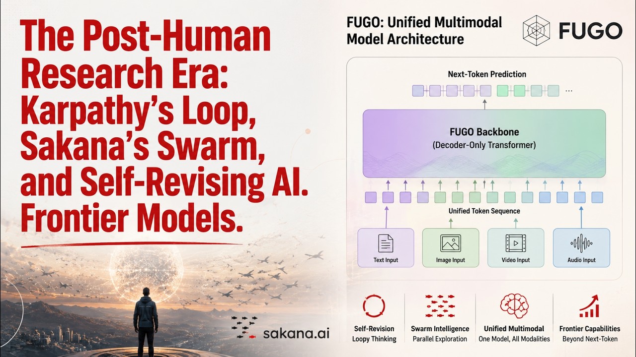 The Post-Human Research Era: Karpathy’s Loop, Sakana’s Swarm, and Self-Revising AI. Frontier Models.