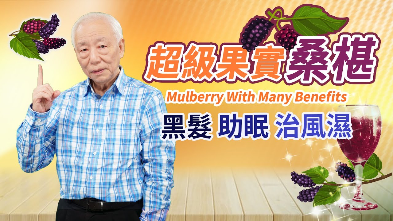 桑椹生吃太可惜！試試這一杯，酸甜好喝又解渴。桑椹＋1物，補血黑髮聖品。很多人不知道桑葉水這樣用，消水腫、防掉髮、治關節痛。注意！這幾種人不適合吃。｜水｜髮｜ 胡乃文開講Dr.HU_150