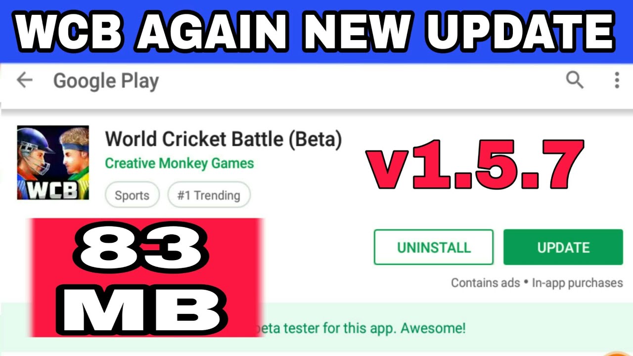 WCB BRAND NEW UPDATE AVAILABLE||V1.2.7||WCB NEW BRAND UPDATE