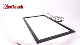 Wear Resistant Touch Screen Infrared 21.5 Inch Anti Glare Toughened Glass Material