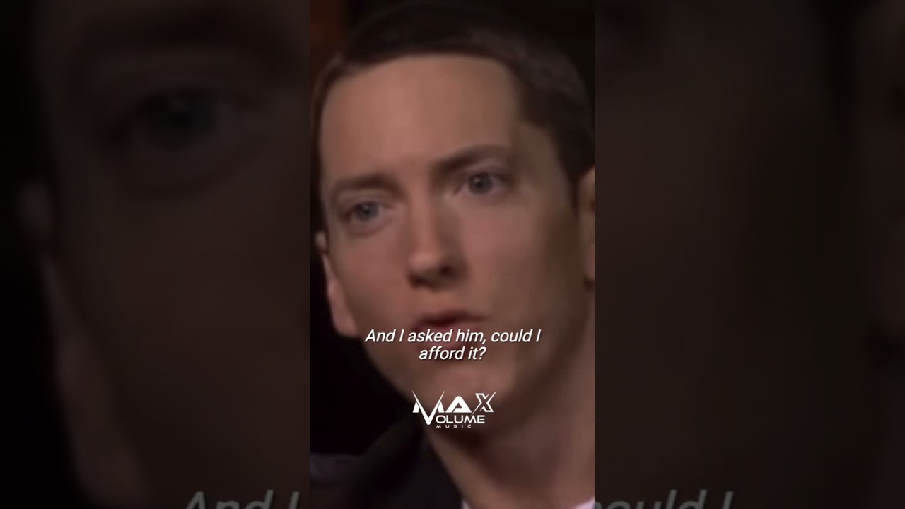 Eminem Doesn't Like Spending Money 