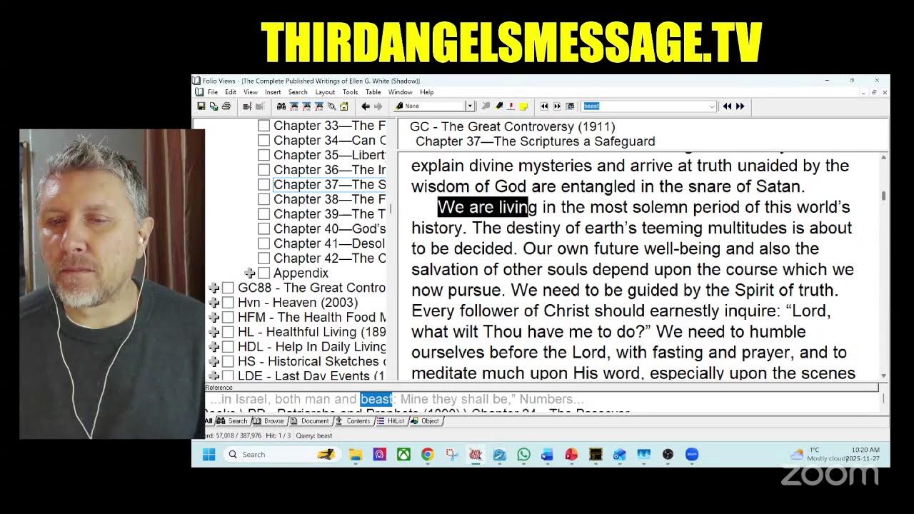 Chapter 37 Part 4- Great Controversy - Scriptures a Safeguard