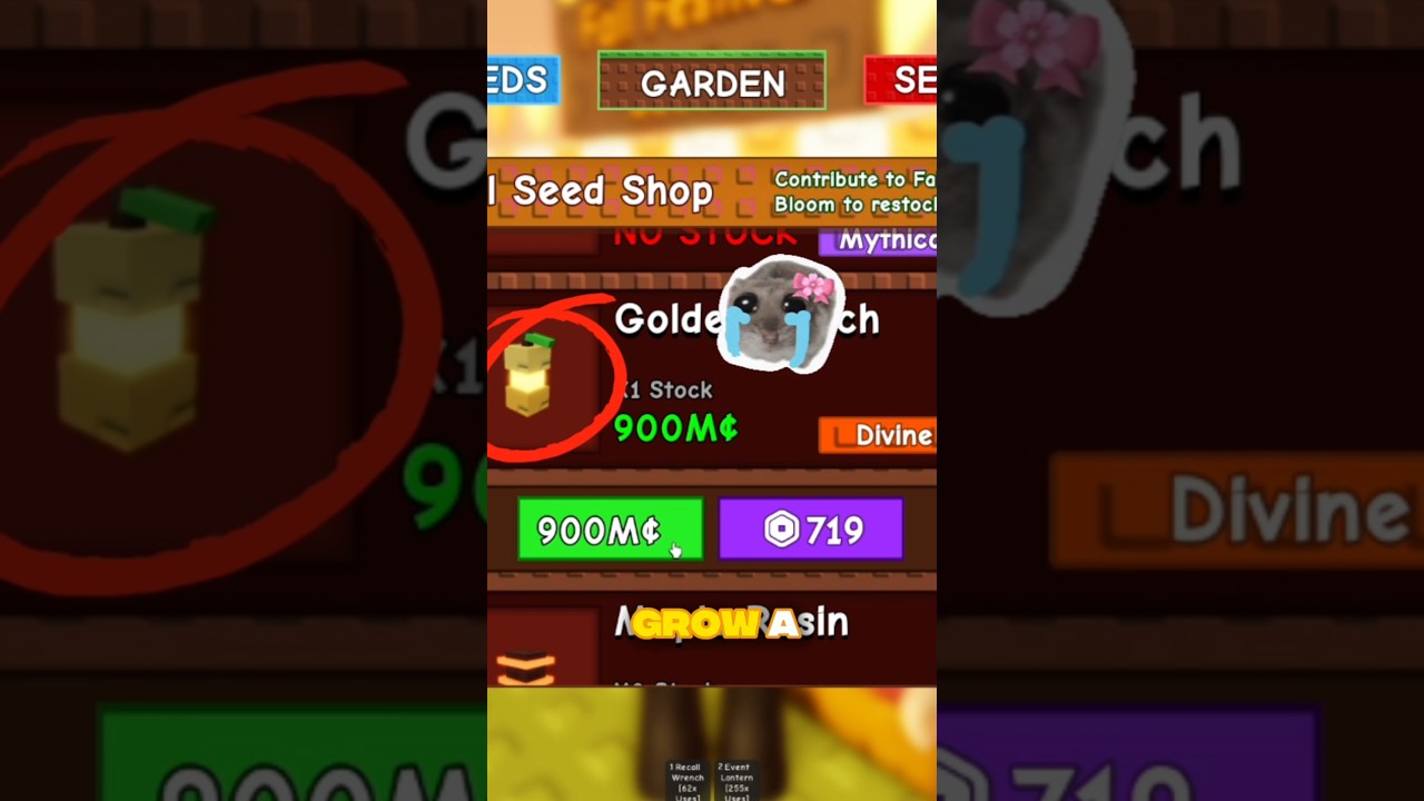 OMG I Finally Got the Golden Peach Seed in Roblox Growagarden 