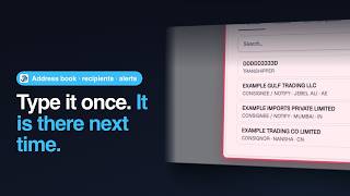 Your SCMTR address book, mail recipients and alert settings — type it once — SCMTR