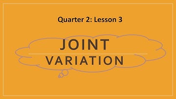 Joint Variation  | Math only please