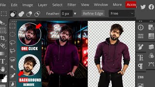 How To Remove Background One Click || Photopea Background Remove Editing || Photopea Editing Mobile screenshot 3