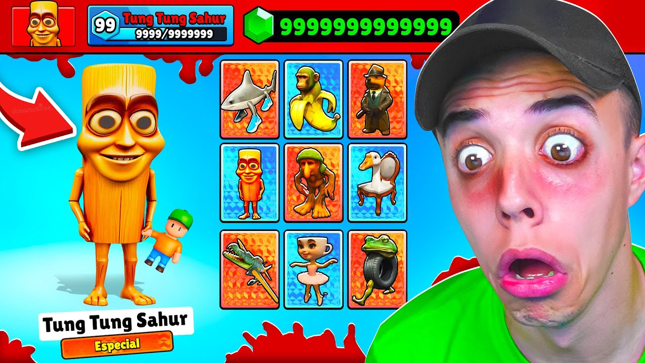 ENCONTRÉ la CUENTA de TUNG TUNG SAHUR en STUMBLE GUYS... 😰