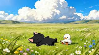 Cloudy meadow naps make the heart feel lighter. 🌿 Meadow Lofi • Study, Sleep & Relax