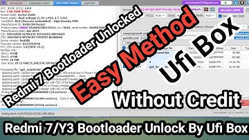 How To Unlock Redmi 7 Bootloader | Redmi 7/Y3 Bootloader Unlock Ufi  | Bootloader Unlock File Free