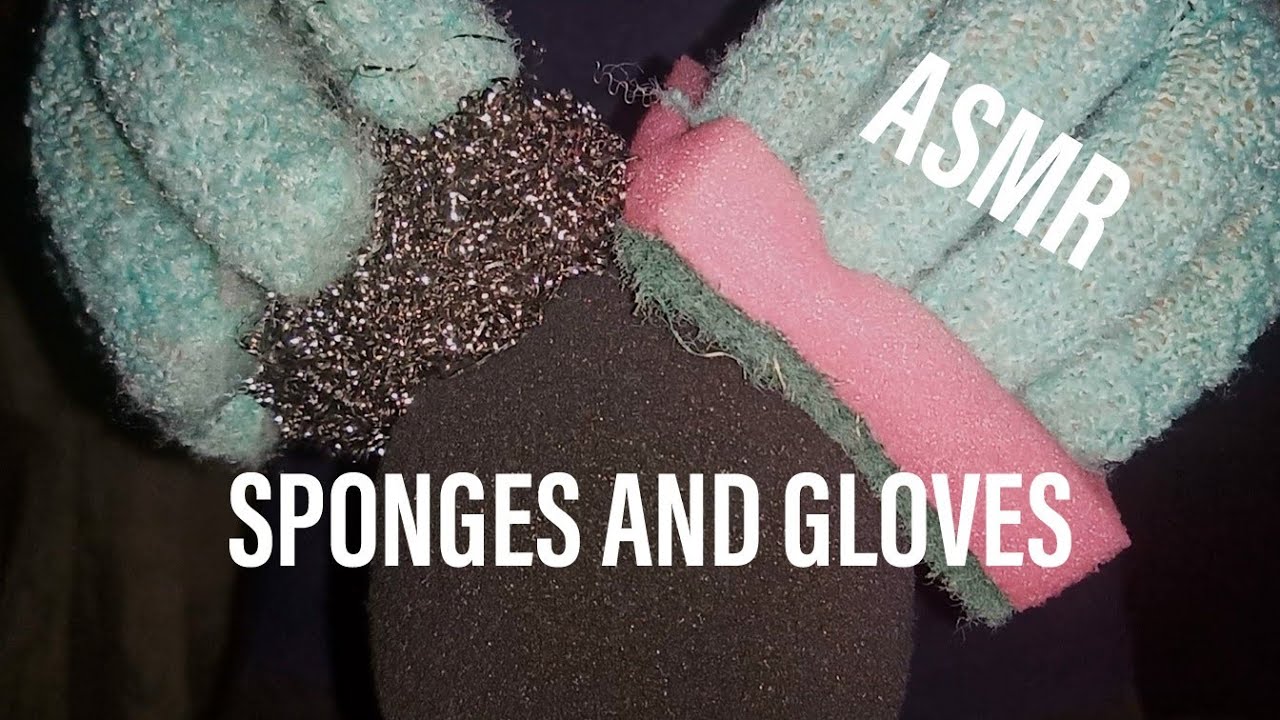 ASMR/Медленно и быстро/Интенсивное сжимание, расчесывание и соскабливание с помощью губок и перчаток