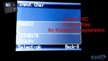 ITBOX FP10 Fingerprint Time Attendance - How To Add User / Staff