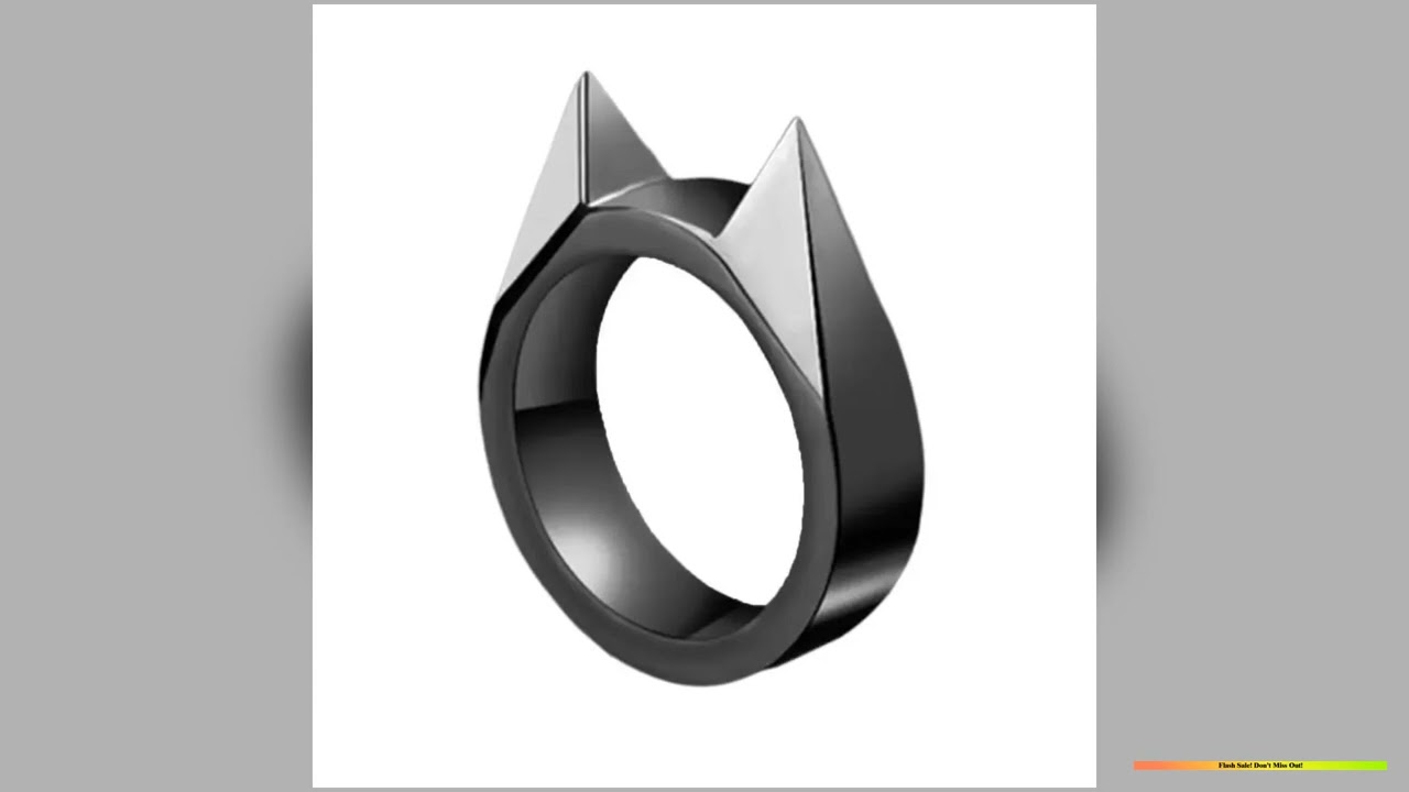 Rings Broken Window Cats Ear Safety Survival Metal Defense Ring Self Defense Supplies MenWomen