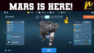 War Robots - New bot Mars - Test server - First time ever