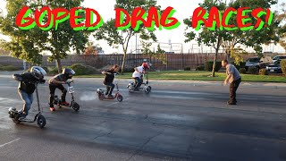 Bay Area GoPed Drag Races *Two Stroke Scooter Racing*