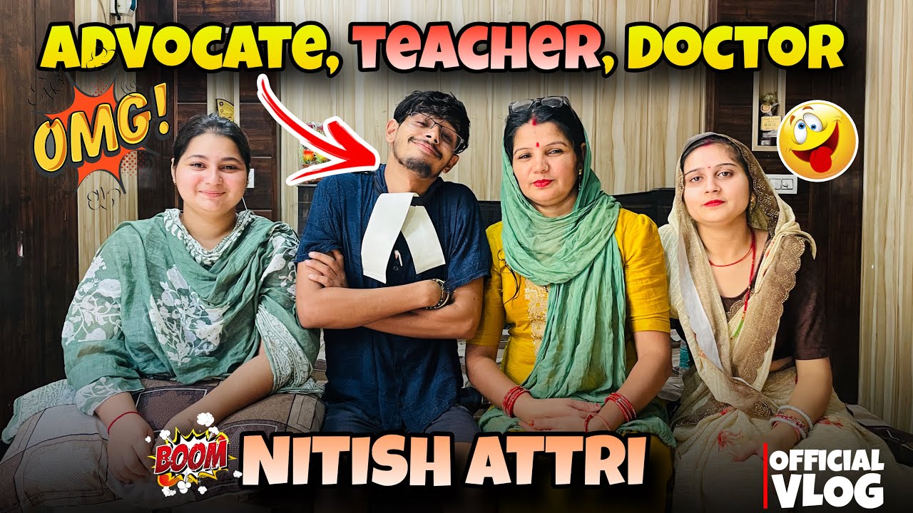 आज तो वकील🧑‍⚖️के साथ teacher 🧑‍🏫 और Dr.👩‍⚕️🩺 की मुलाक़ात हुई 😂🙄 @nitishattrivlogs #funnyvlog #vlog
