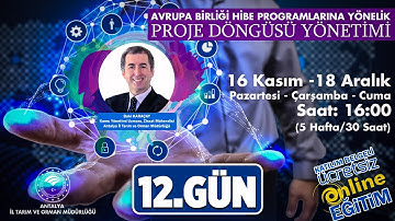Avrupa Birliği Hibe Programlarına Yönelik Proje Döngüsü Yönetimi 12.Gün